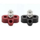 2pcs Bus Bar Terminal Blocks Single M8 Positive Power Distribution Studs