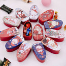 Christmas Mini Gift Package Tin Box Candy Baking Cookies Biscuit CaseS Ew