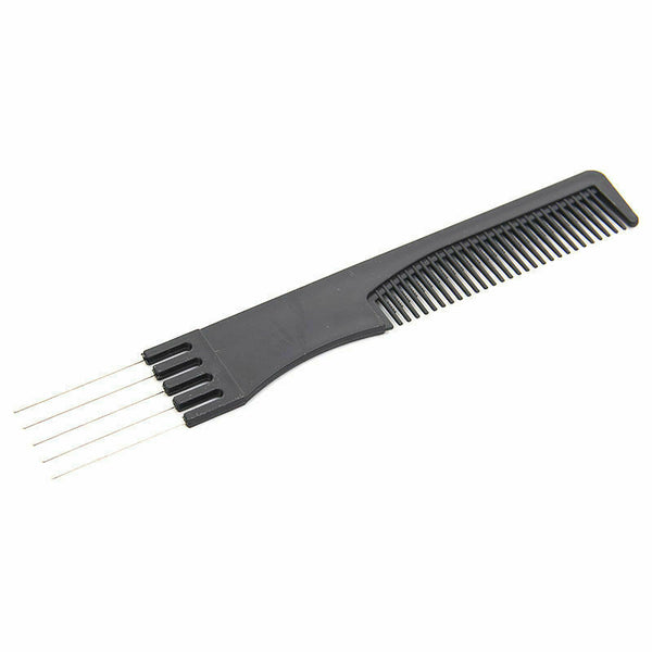 10pcs Salon Hair Cut Styling Hairdressing Barbers Combs Brush Set Black