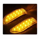 2Pcs Yellow LED Car Side Mirror Turn Signal Light Amber Indicator Lamp Universal