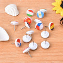 16pcs/box national flag push pins notice board map drawing office thumb tackBD3c