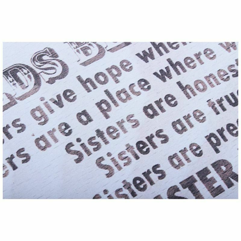 "Worlds Best Sister Sisters Give Hope When Life..." Hanging Wooden Plaque SiV3Z1