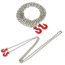 Pair Of Tow Chain W/ Trailer Hook For 1:10 Axial SCX10  D90 RC Crawler
