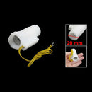 White Plastic Shell Magnetic Water Flow Switch w Inner Outer Thread G1U5