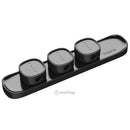 Magnetic Cable Clip Base Organizer Wire Cord Management Winder Line Holder Black