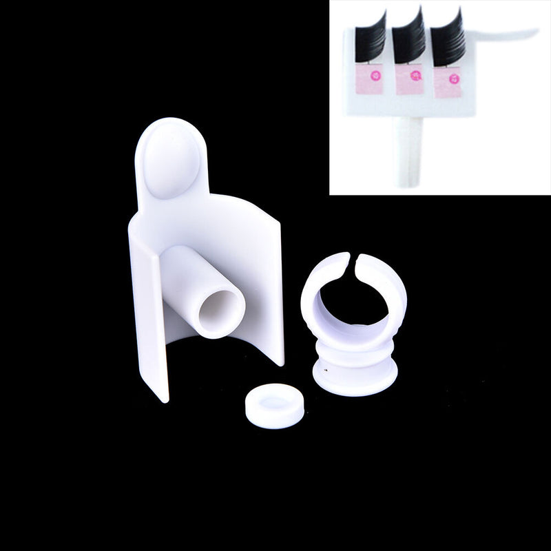 Glue Ring And Strip Eyelash Holder Pallet Set For Eyelash Extensions Eyebrow Kw