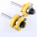 2 Pieces Tongue And Groove Router Bit 1/2" Stock 1/4'' Shank