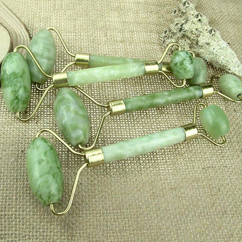 Natural Rose Quartz Facial Jade Stone Roller Massage Tool Face Massager New