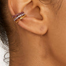 6Pcs Bohemian Fashion Small Ear Cuff Set Earring for Women Colorful Cubic S O1V3