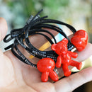 6Pc Assorted Elastic Rope Ring Hair Band Ponytail Holder Hair Ties 60CM/Pack