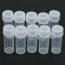 10Pc Plastic Sample Bottle 5ml Test Tube Mini Bottle Vials Storage Container New