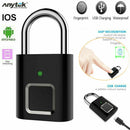 Anytek L34 Smart Fingerprint Padlock USB Rechargeable Door Keyless Security Lock