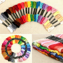 50Pcs Cotton Cross Floss Stitch Thread Embroidery Sewing Skeins Multi Colors