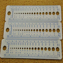 1 Pcs Plastic Knitting Needle Gauge Inch cm Ruler Tool Sewing Accessories Tools