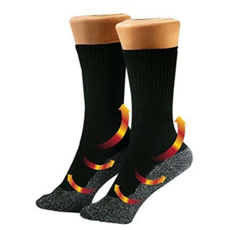 Winter 35 degree Aluminized Keep Feet Long Sock Heat Fibers Insulation Belo X1F3