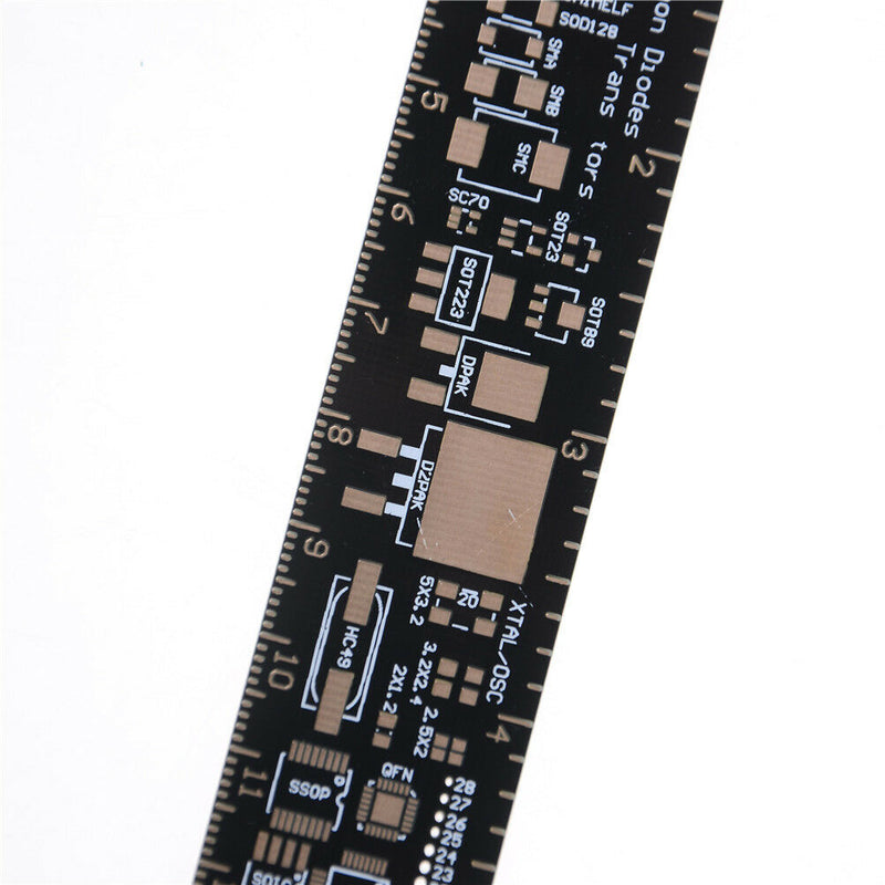 15cm Multifunctional PCB Ruler Measuring Tool Resistor Capacitor Chip IC SMD Bs