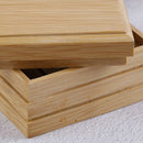 Bamboo Soap Dish Wooden Soap Tray Holder Storage Soap Rack Plate Box ContainerME