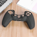 Soft Silicone Skin for DualSense Controller Case + 2 Thumb Grips (Black)
