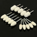25Pcs Wool Felt Polishing Buffing Pad Grinding Head Set Rotary Tool BJD ZDW