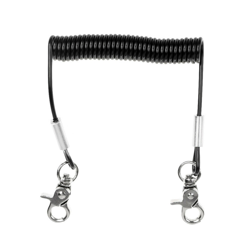 1.4m Retractable Fishing Lanyard Coil Tether Kayak Boat Outdoor Safety Rope