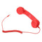 2Pcs 3.5mm Mic Retro POP Phone Handset Telephone for Mobile Phone Universal Red