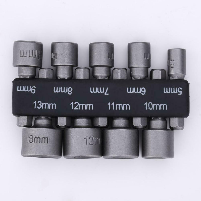14pcs Strong Sleeve Wrench Hexagonal Handle Screw Sleeve Pneumatic Bits