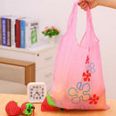 5 PCS Cute Reusable Strawberry Storage Bag Handbags Foldable Shopping Bags To-OZ