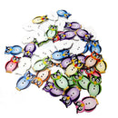50pcs Owl Wooden Buttons Flatback Embellishments for Scrapbooking Sewing DIY