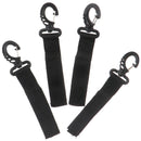 4PCs Kayak Clip Black Paddle Buckle Mounting Webbing Parts Holder Fixed Be-OZ
