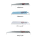 10 x Reciprocating Saw Blades Metal/Woodcutting Hand Tool Set 6-8" Bi-Metal