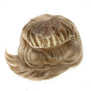 Lady Straight Bang Short Bobo Blond Curly High Temperature Wire Periwig