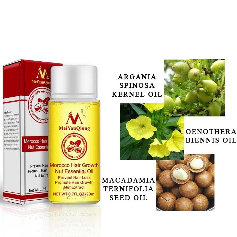 MeiYanQiong Morocco Nuts Hair Fast Powerful Growth Essence 3PCS Preventing  Q2Z9
