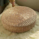 40cm Tatami Cushion Round Straw Weave Handmade Pillow Floor Yoga Chair Seat Z1Q6