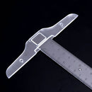12'' 30cm Plastic Metric T Square Double Side Ruler Tool Measurement Measuring