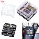 6 Way With Ground Fuse Box Waterproof Holder Protection Cover Car Auto Truck