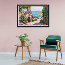 5D DIY Full Drill Diamond Painting Quiet Yard Cross Stitch Embroidery Kits