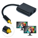 2 to 1 Splitter Digital Optical Fiber Audio Duplicator Signal Switcher Adapters