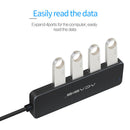 Portable 4 Port USB3.0 HUB Splitter Mouse Keyboard Multi USB Power Expander A
