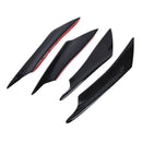 Carbon Fiber Front Lip Splitter Fins Body Spoiler Canards Refit Bumper Trim  OZ