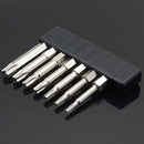 7Pcs Set Star Bit Screwdriver Drill Bits Screw Driver Magnetic 1/4Inch Hex