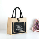 Linen Luxury Handbag Large Capacity Female Casual Shoulder Bag Ladies Daily