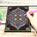 DIY Mandala Special Shaped Diamond Painting A5 Sketchbook 50 Pages Notebook