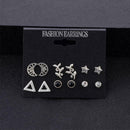 6 Pair Bohemian Women Girl Cuff Clip Ear Stud Earring Gifts Crystal Jewelry E0T0