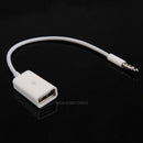Sync 3.5mm Male AUX Auxiliary Audio Plug Jack to USB Cord Converter Cable hv2n