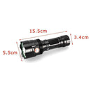 Outdoor Camping Light Glare Aluminum Alloy Flashlight Rechargeable USB C8D3