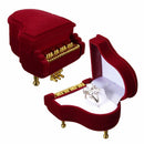New Piano Ring Box Earring Pendant Jewelry Treasure Gift Case Wedding BD3C