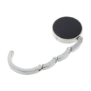 Handbag Black Crystal Decor Folding Metal Table Hook Hanger Z7G6