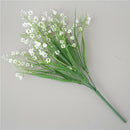 6pcs Artificial Orchid Flowers DIY Green Plants Decor Outside Art Wedding