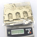 Log Wood Muslim Islam Castle Ornament Eid Mubarak Ramadan Home Party Craft  B8C1
