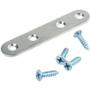 10 Pieces 80 by 16 mm Flat Straight Brace Metal Joining Plate and 40 Pieces V2J3